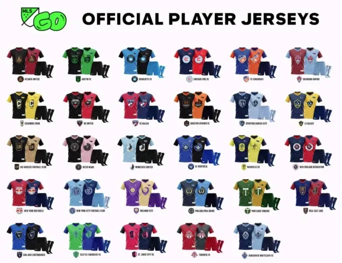 MLS Go Coppermine Recreation League picture of all the uniforms