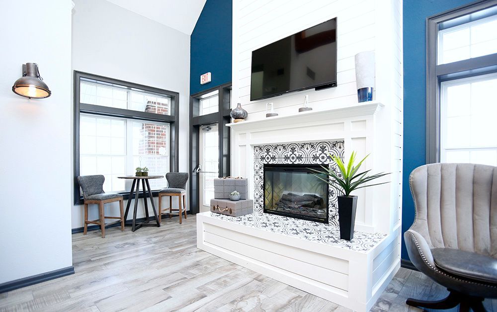 Fireplace in Clubhouse