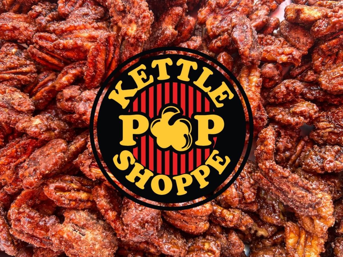 A close up of kettle pop shoppe pecans
