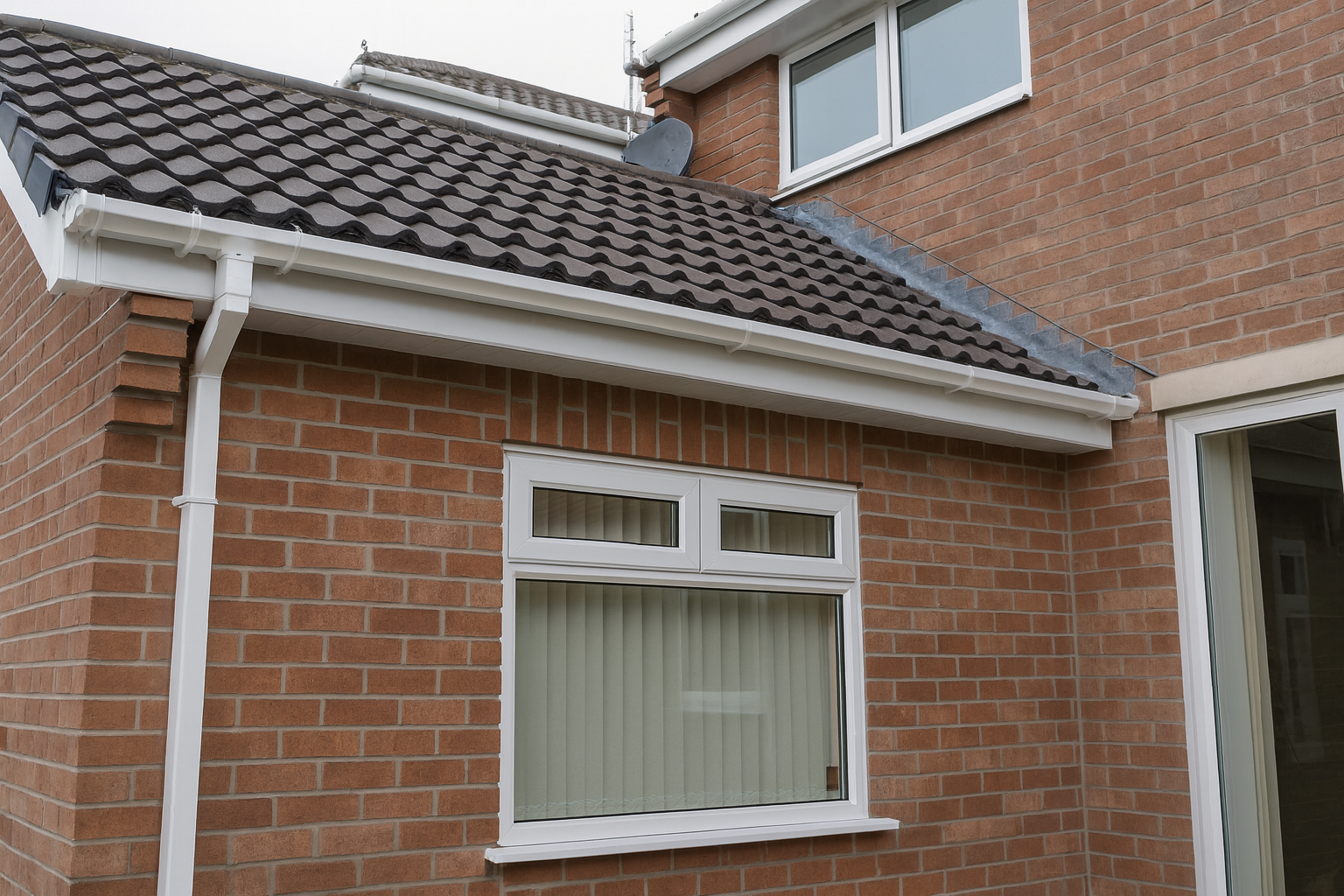 Roofline replacement on house
