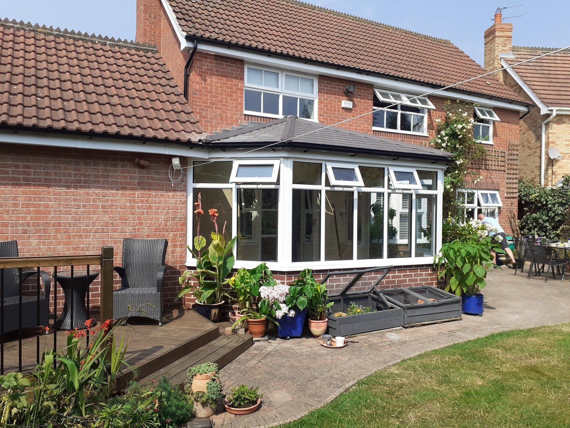 Solid roof conservatory