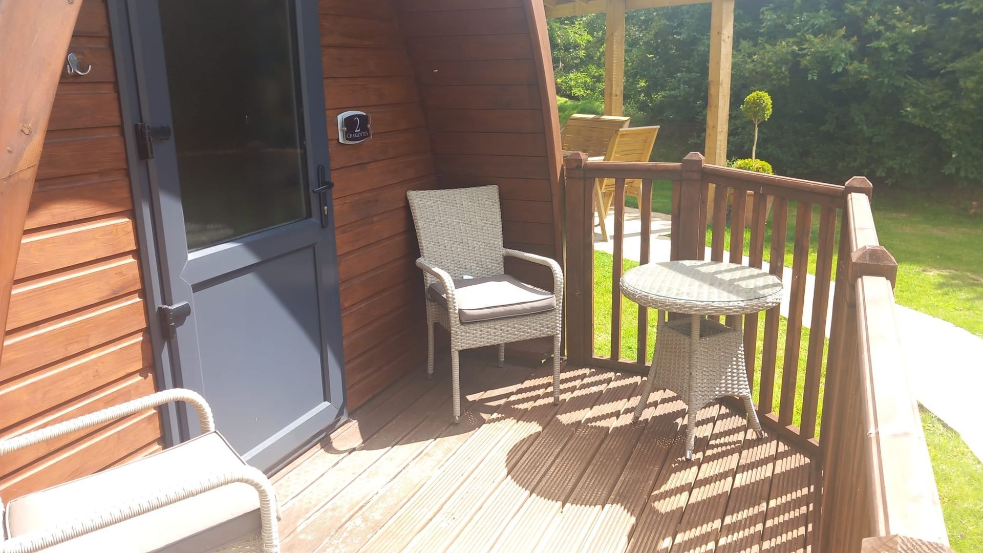 You're very own balcony to enjoy a morning coffee