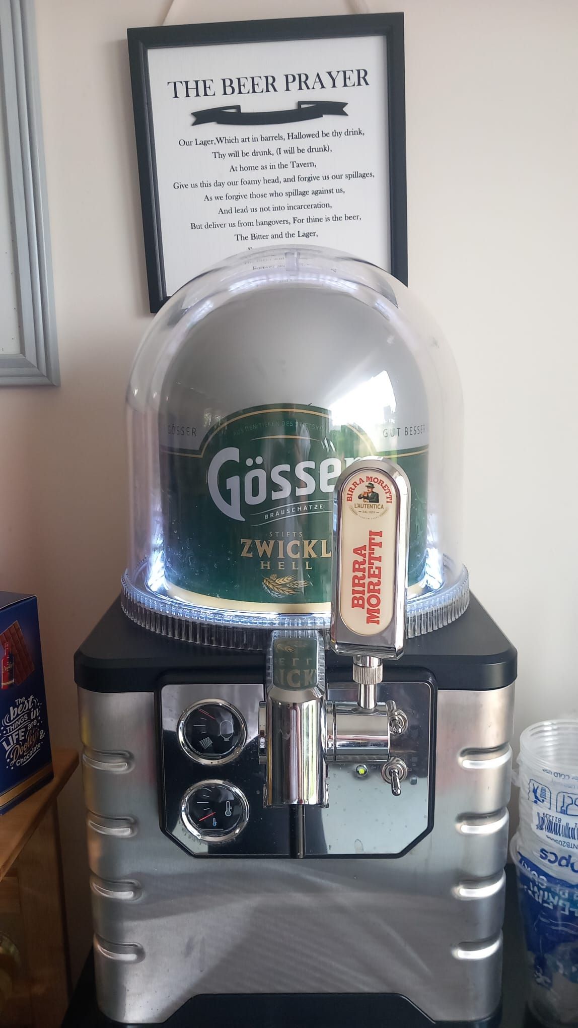 Beer on tap at Award Winning Adult Caravan Site Delph Bank Touring Park in Holbeach, Lincolnshire