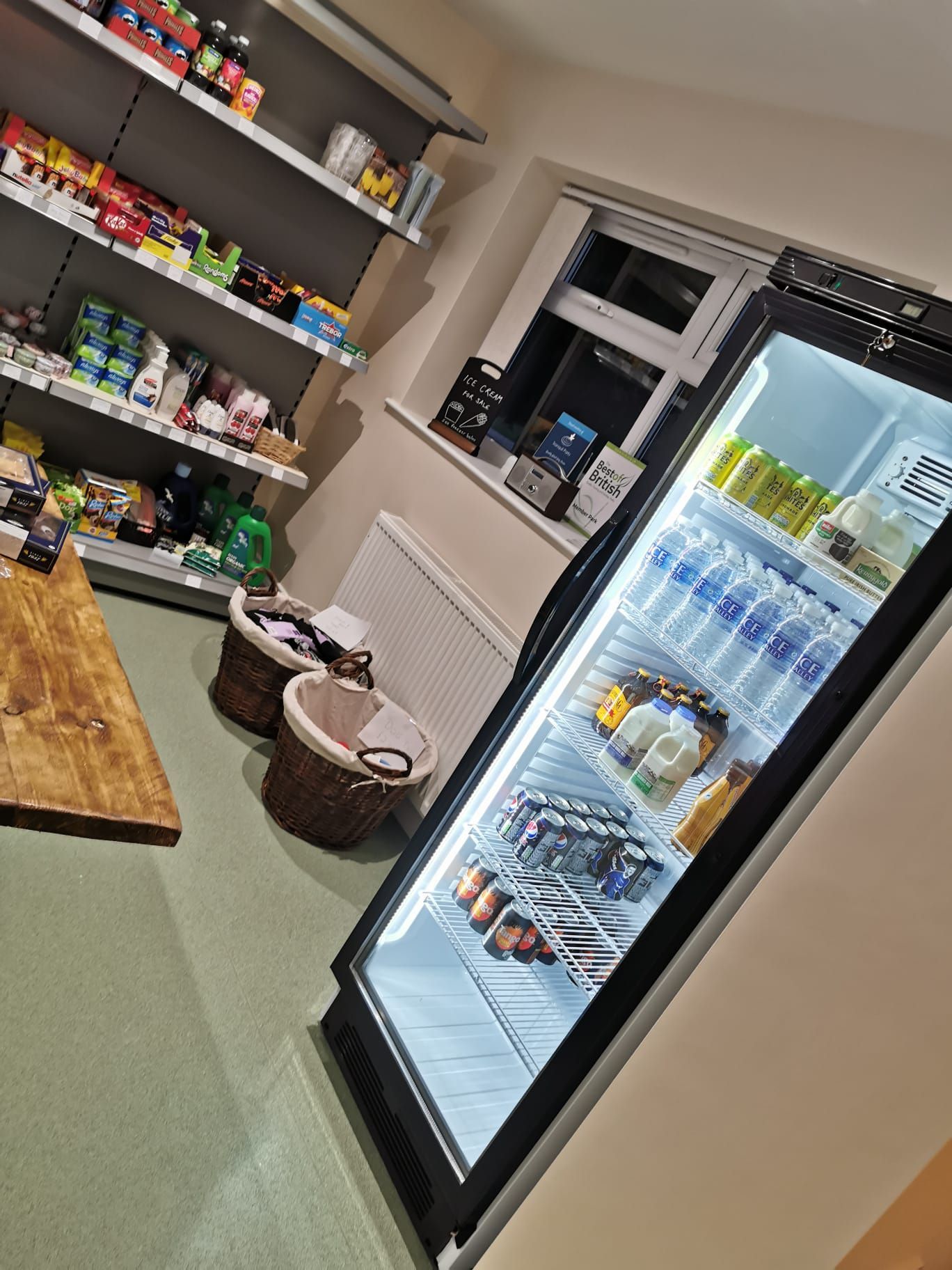 The shop at Award Winning Adult Caravan Site Delph Bank Touring Park in Holbeach, Lincolnshire