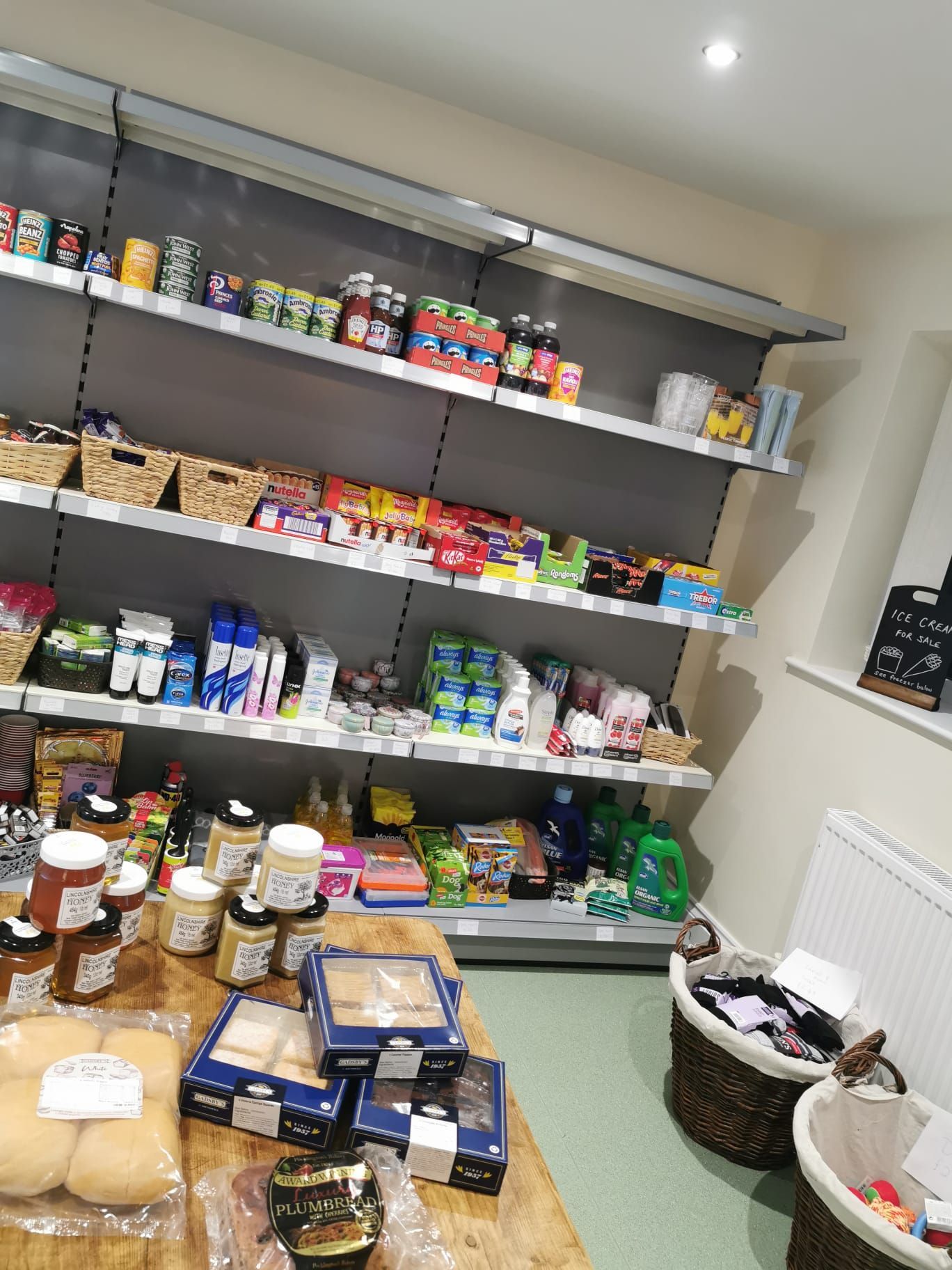 The shop at Award Winning Adult Caravan Site Delph Bank Touring Park in Holbeach, Lincolnshire