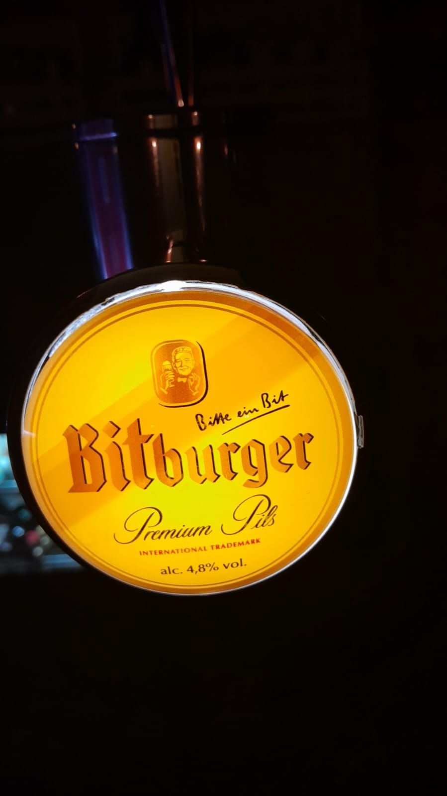 The Clubhouse Lounge at Delph Bank Touring Park one of the pumps
