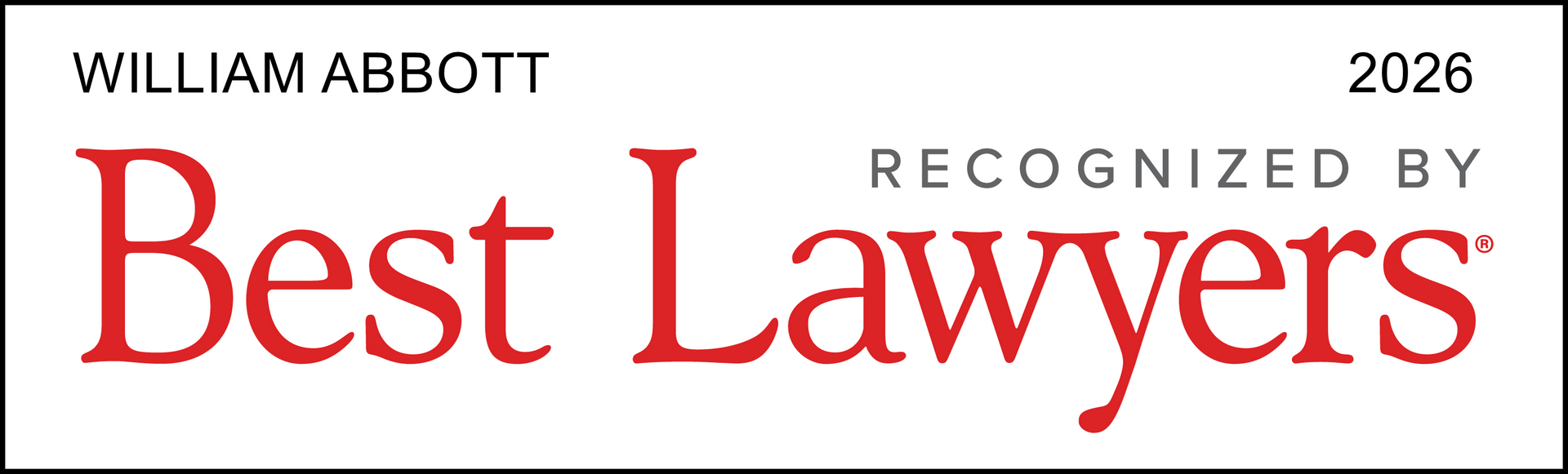 Best Lawyers - William Abbott - 2026