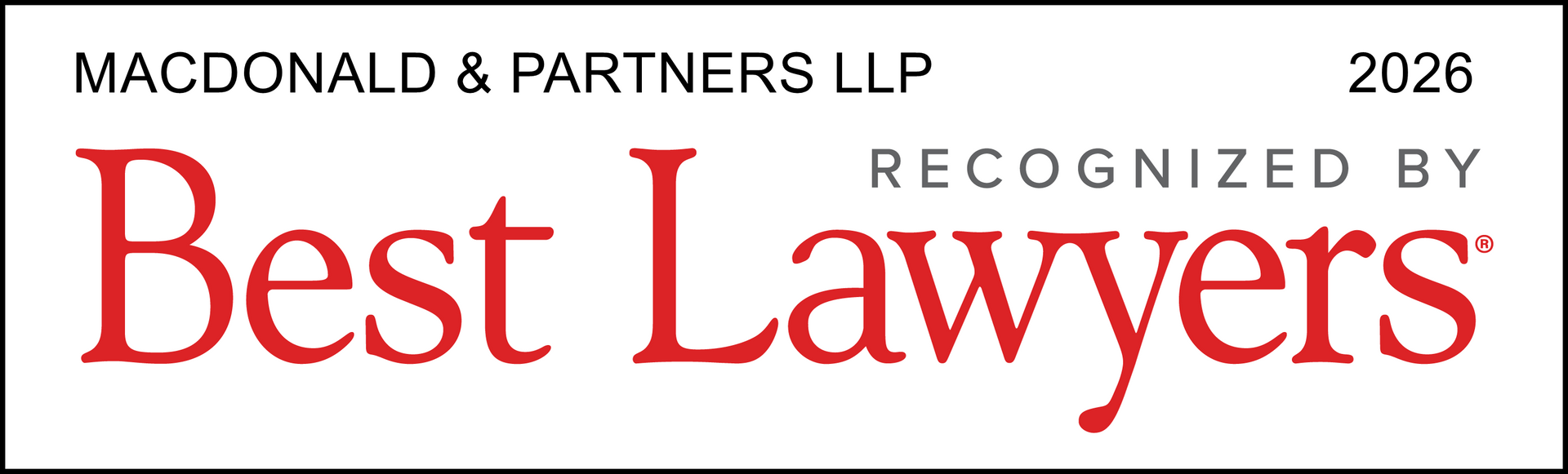 Macdonald & Partners LLP - Best Lawyers 2026