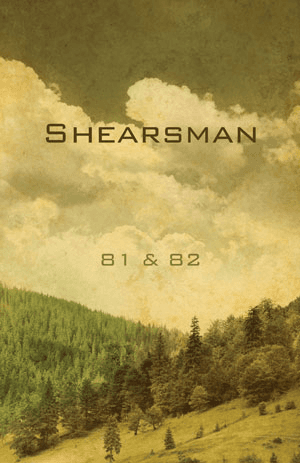 Cover of Shearsman magazine issue 81 and 82