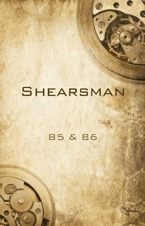 Cover of Shearsman magazine issue 85 and 86