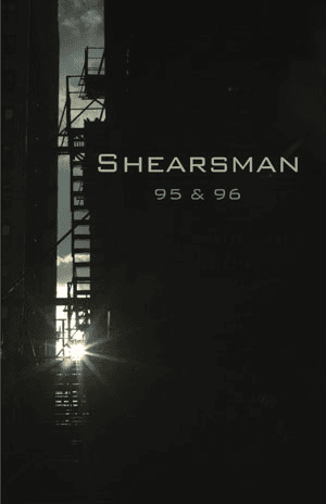 Cover of Shearsman magazine issue 95 and 96