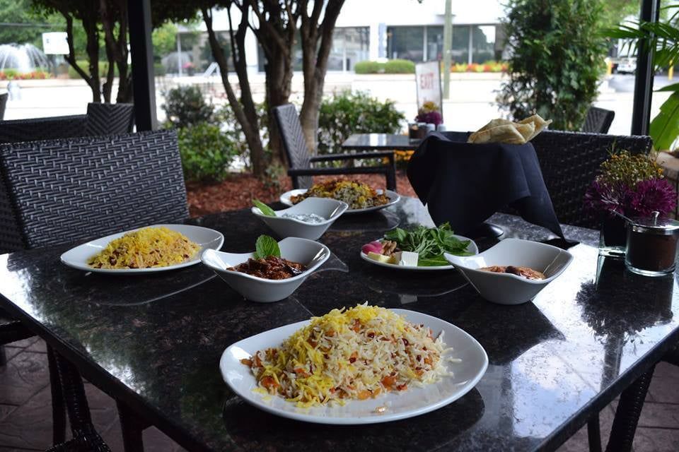 Outdoor Dining with Food — Atlanta, GA — Sufi’s Kitchen