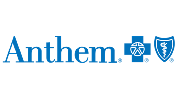 The anthem logo is blue with a medical cross and shield.