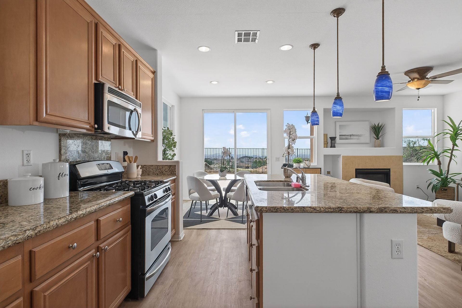 Kitchen with breakfast nook.
