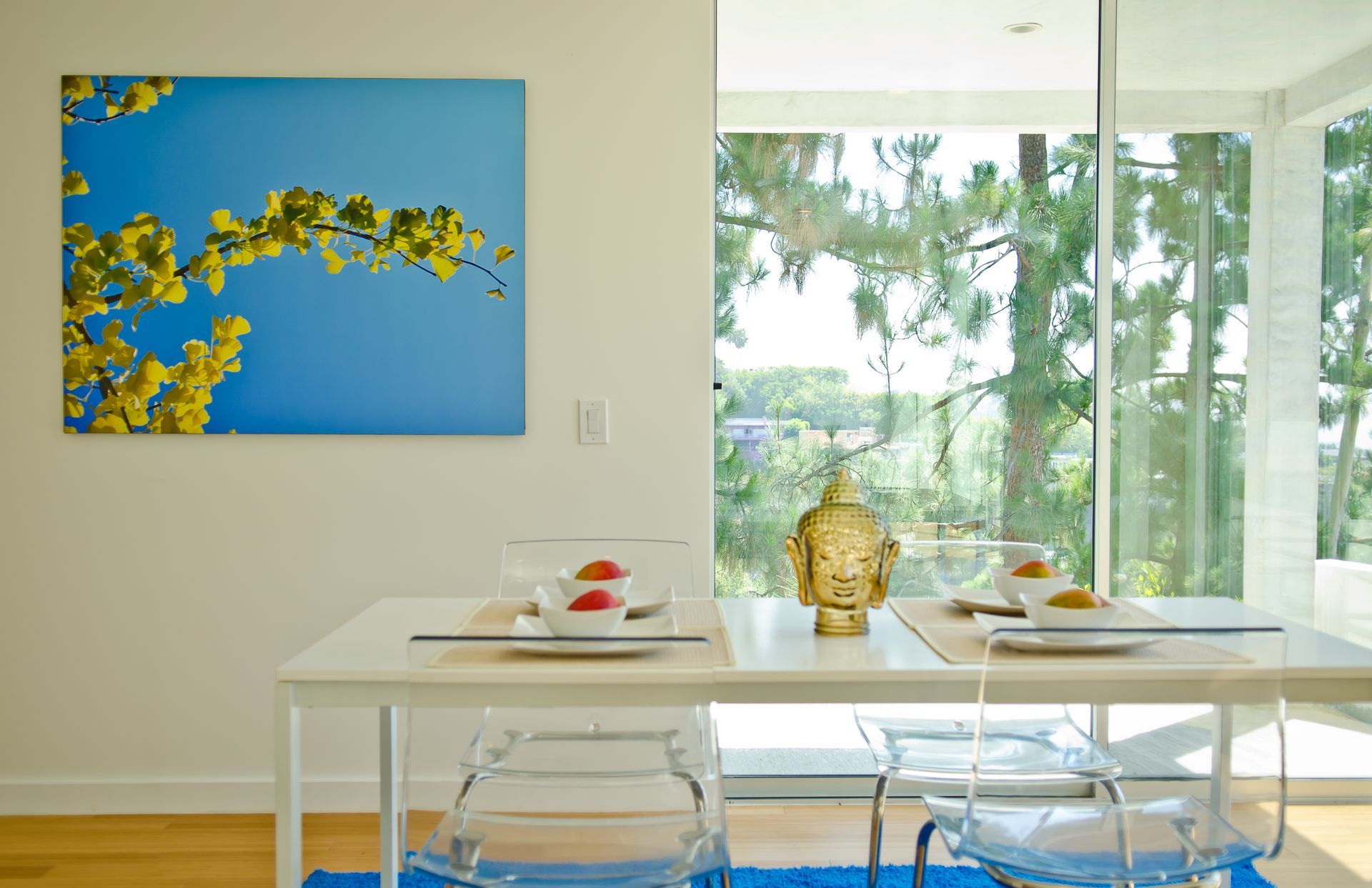 Dining table with a view