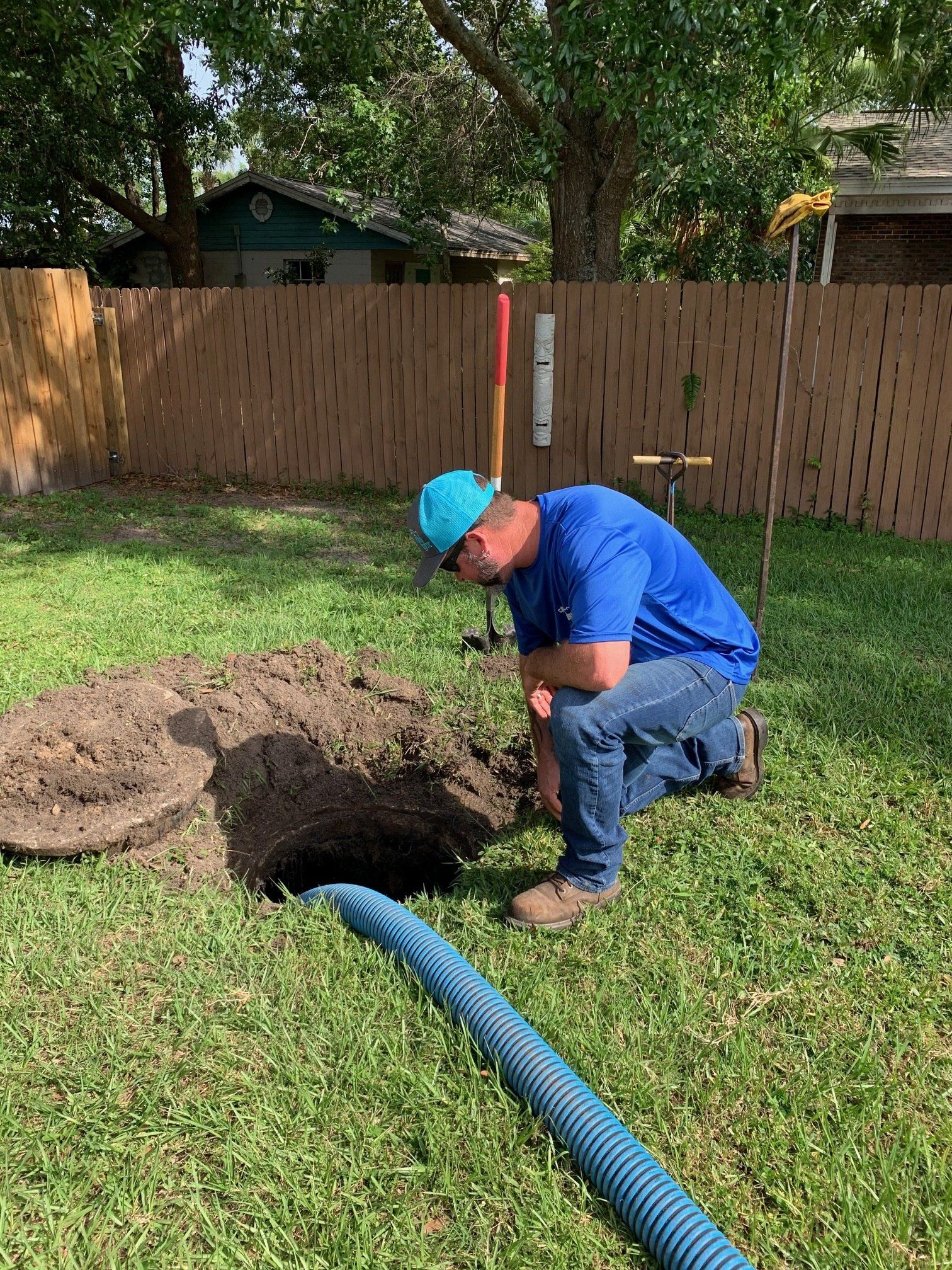 Rain water entering septic tank