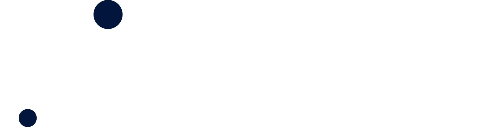 Three dark blue dots, two at the bottom and one at the top.