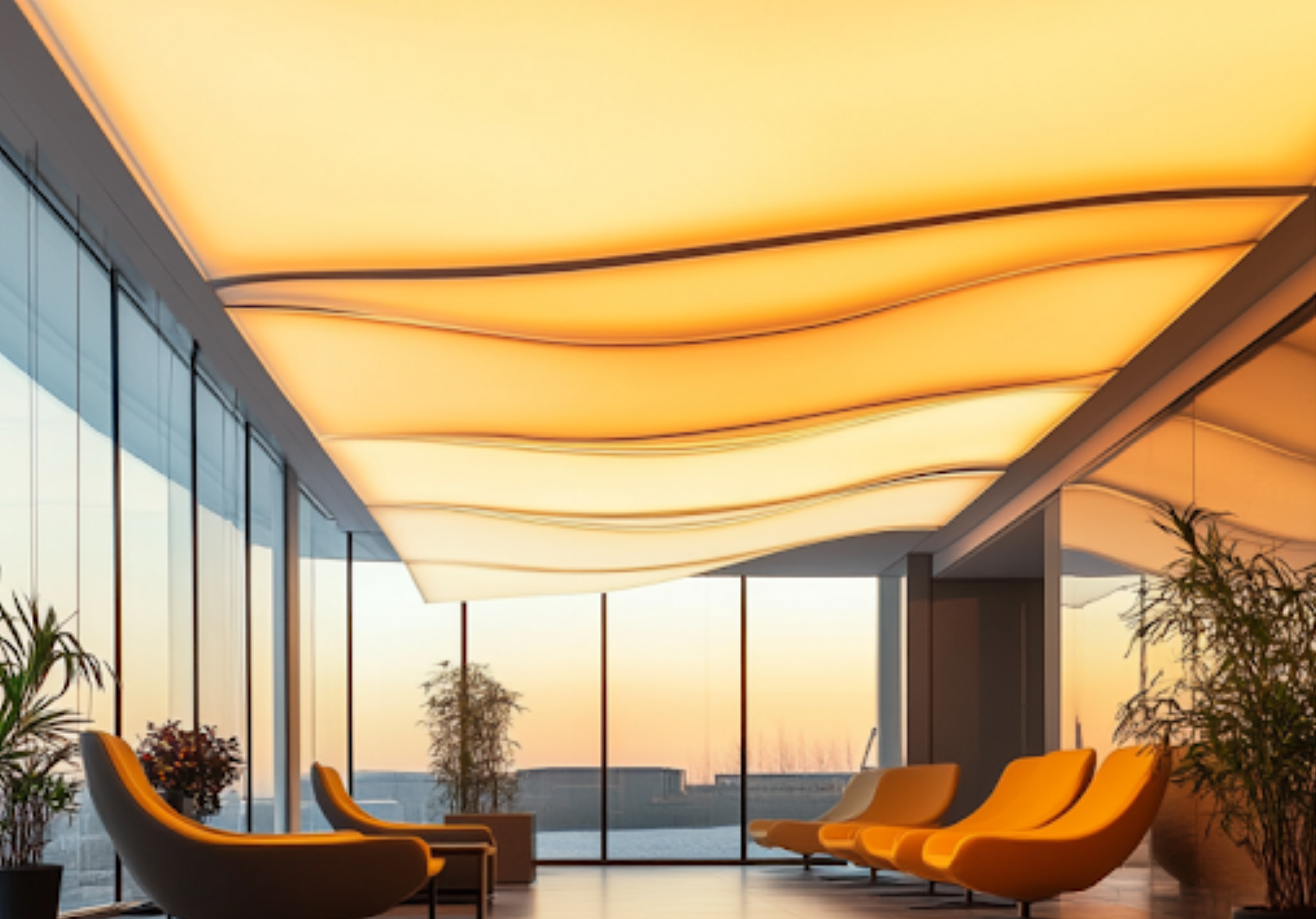 A man is installing a light fixture in a living room.