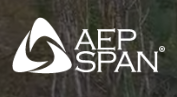 AEP Span logo: White triangle shape with three interlocking segments and the words 