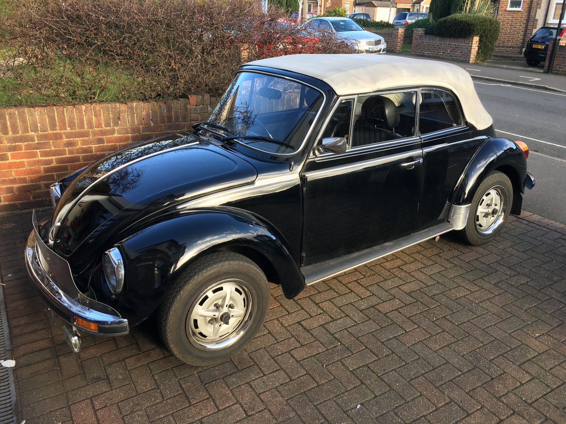 black classic car model