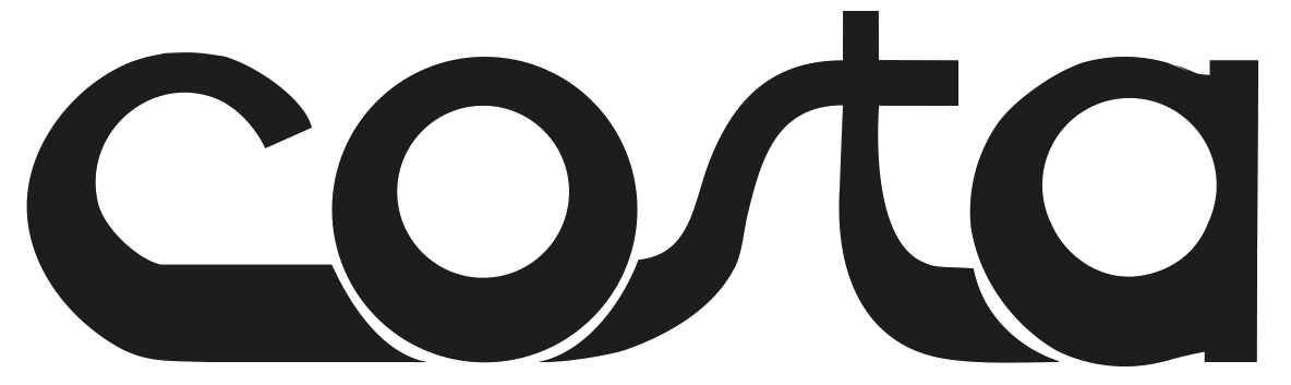 Logo Costa Coffee in nero.