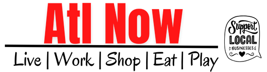 Atl Now logo with text: Live | Work | Shop | Eat | Play, and a 