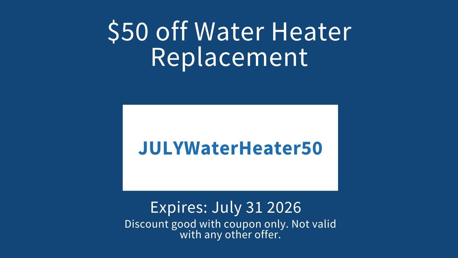 $25 off toilet installation coupon with code MAYToilet25, expires May 31 2026