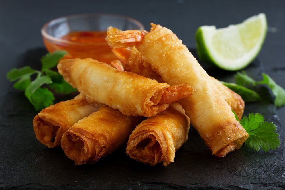 Crispy Golden Spring Rolls — L'il Buddha Asian Cuisine in Salamander Bay, NSW