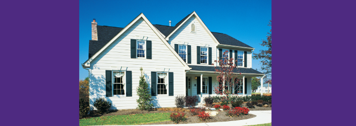 colonial style house with curb appeal