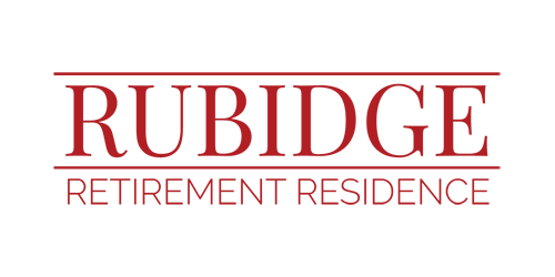 Rubidge Retirement Residence logo in white text on a black background