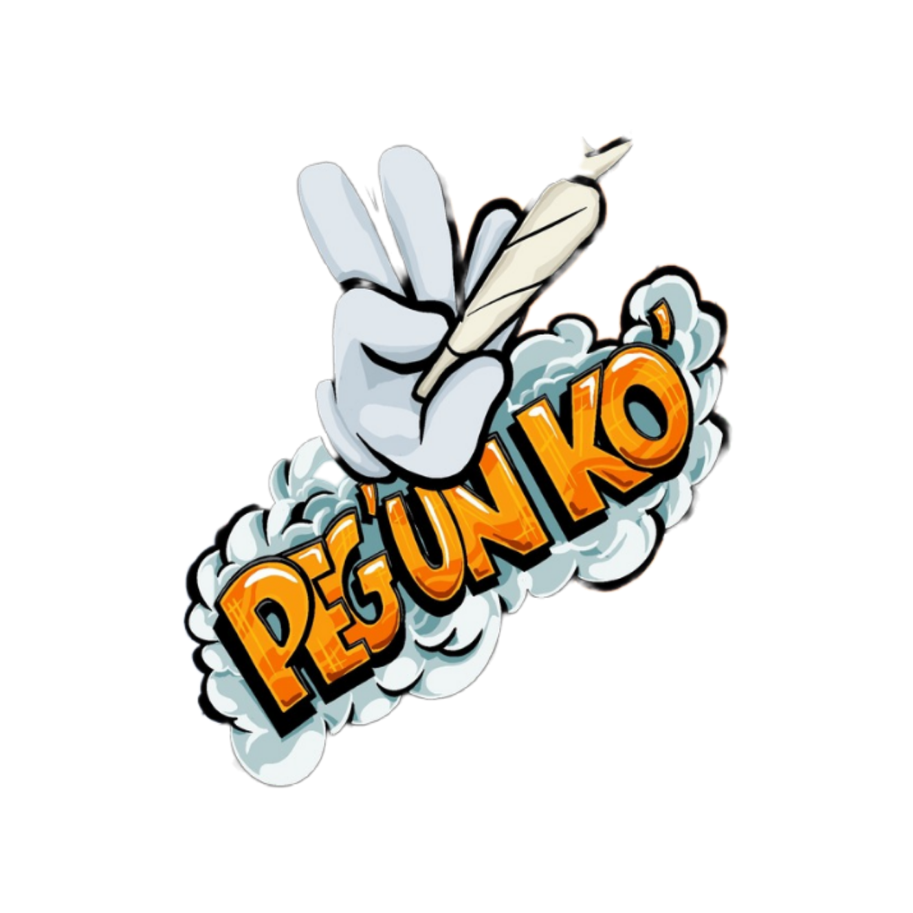 Kopje latte met latte art op een schoteltje en een lepel. 