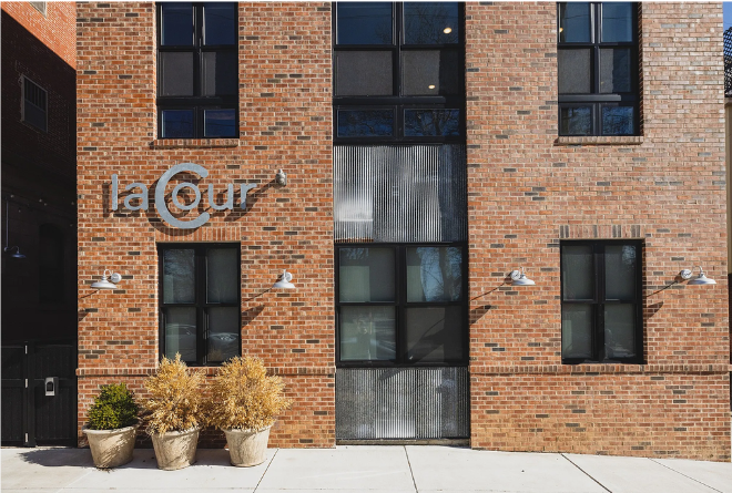 Red brick building with 