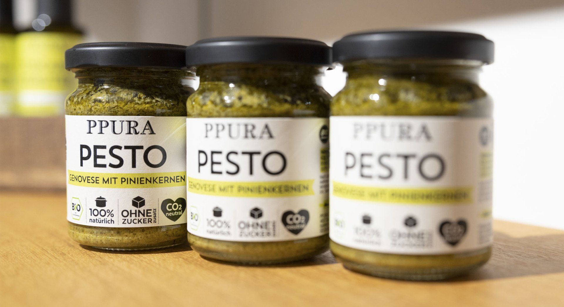 Pesto-Sauce - Handgemacht, ohne Zucker.