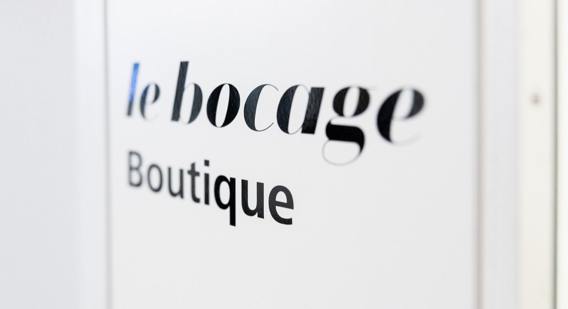 «le bocage»-Logo in Nahaufnahme