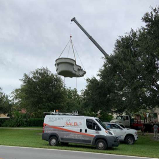 A salsa van is parked on the side of the road