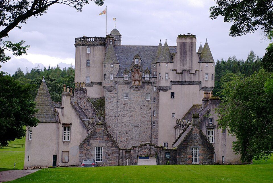 Rear view of Castle Fraser