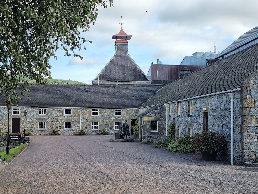 The pagoda of the Glenfiddich Distillery