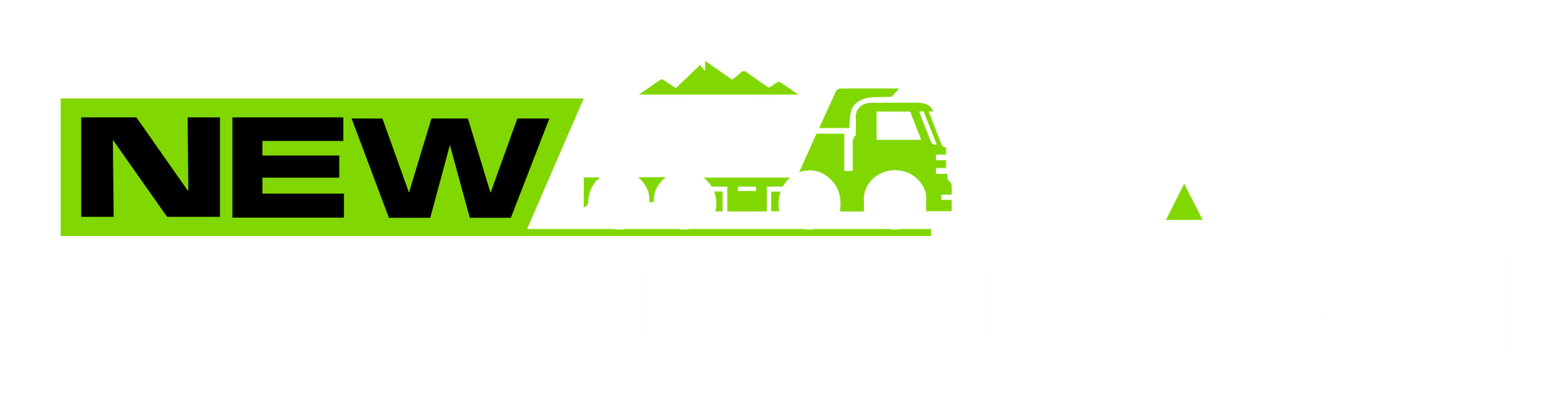 A logo for a company called new haul junk removal