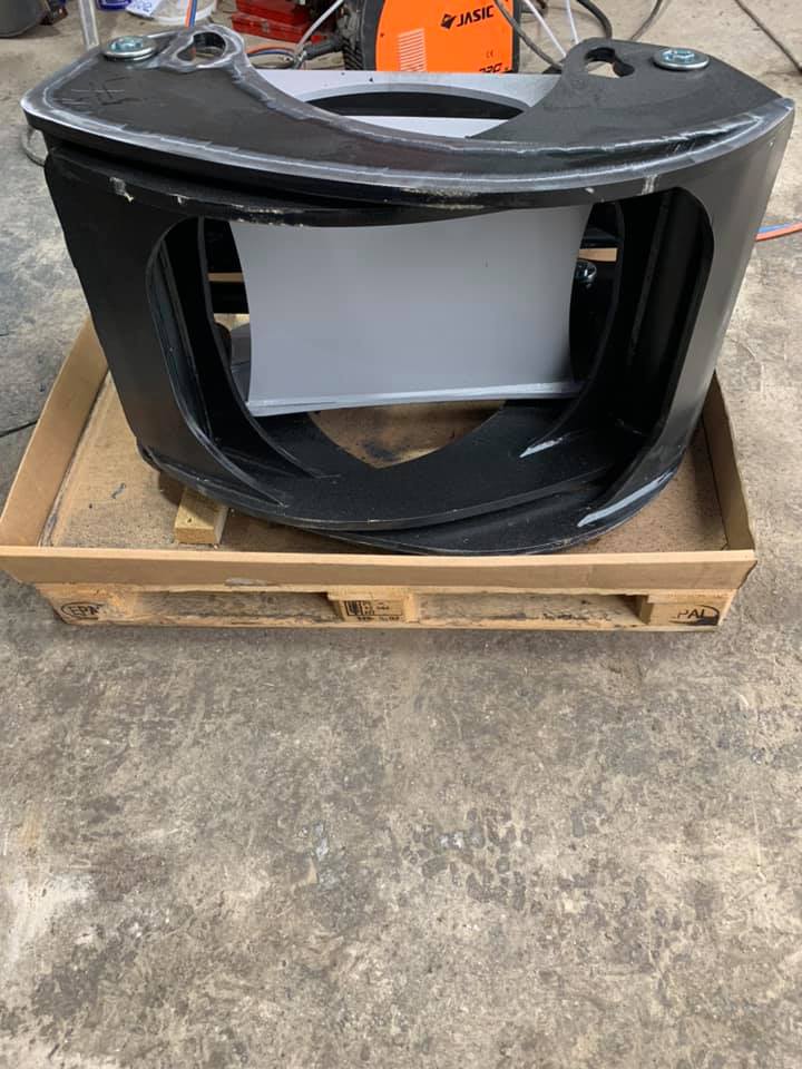 metal work on pallet