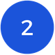 White number 2 on a blue circle.