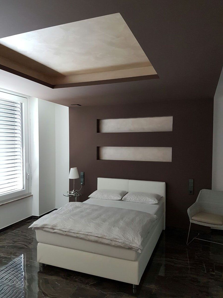 letto con contenitore moderno laccato bianco