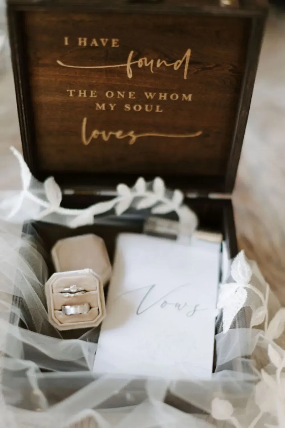 A box that says i have found the one whom my soul loves