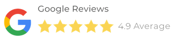 Google Reviews 4.9 Average Star Rating Icon