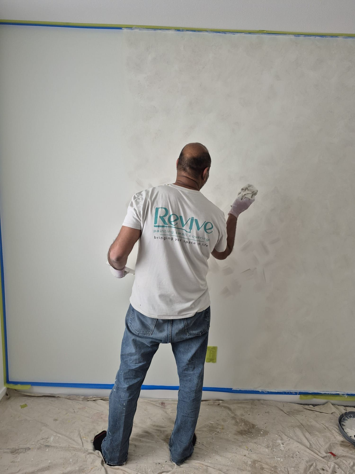 Brian painting interior feature wall