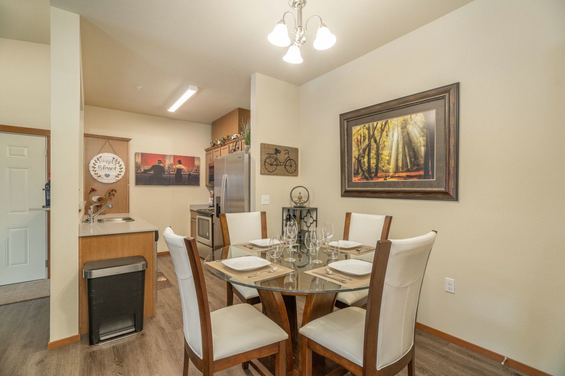 dining room with 9 ft. Ceilings