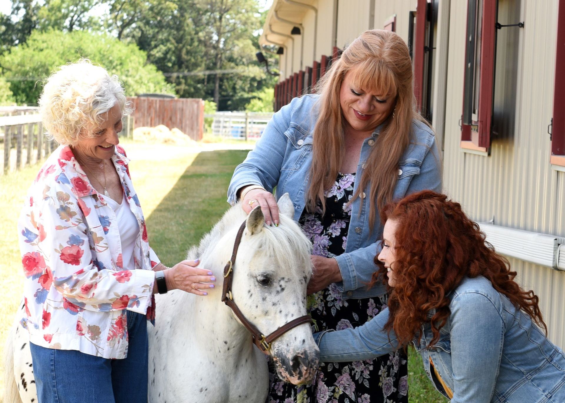 Liz, Cass and Kristy at the spa, laughing