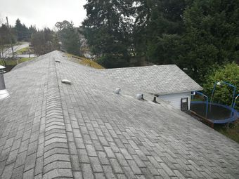 clean shingled residential roof in nanaimo