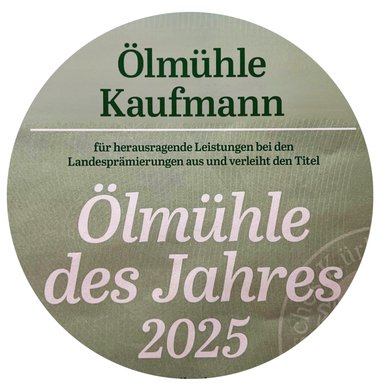 Ölmühle des Jahres