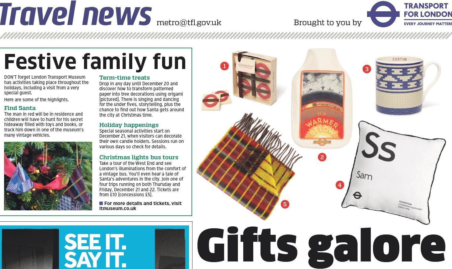Metro Travel page - December