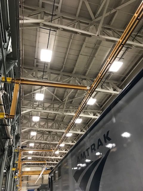 Fold-away fall protection system